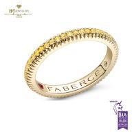 Fabergé Colours of Love Yellow Gold Yellow Sapphire Fluted Eternity Ring