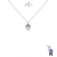 White Gold Brilliant Cut Diamond Necklace - 0.48ct