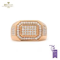 Rose Gold Round Cut Diamond Ring - 0.95ct