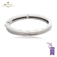 White Gold  Brilliant Cut Diamond Bvlgari Bangle - 1.60 ct