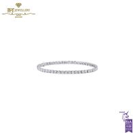 White Gold Brilliant Cut Diamond Tennis Bracelet - 6.03ct