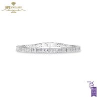 White Gold Brilliant Cut Diamond Tennis Bracelet - 10.92 ct