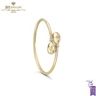 Fabergé Essence Yellow Gold I Love You Crossover Bracelet 