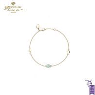 Fabergé Heritage Yellow Gold Diamond & Turquoise Guilloché Enamel Chain Bracelet