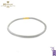 White Gold Elastic Gold Bracelet  