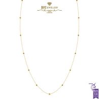 Long Droplet Necklace 60cm - Yellow Gold