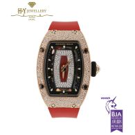 Richard Mille Ladies Automatic Winding Rose Gold w/ Factory Diamonds Ref - RM07-01 
