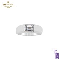 White Gold Emerald Cut Diamond Ring - 1.51ct