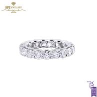 White Gold Brilliant Cut Diamond Full Eternity Ring - 2.84ct