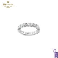 White Gold Brilliant Cut Diamond Full Eternity Ring - 3.15ct 