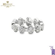 White Gold Brilliant Cut Diamond Ring - 0.72ct