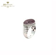 White Gold Brilliant Cut Diamond & Amethyst Ring - 2.69ct