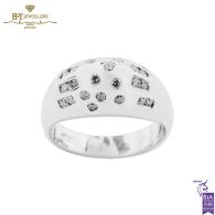 White Gold Brilliant Cut Diamond Ring - 0.44 ct