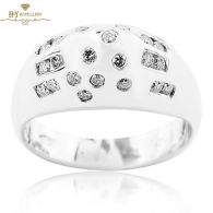 White Gold Brilliant Cut Diamond Ring - 0.44 ct