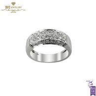 White Gold Brilliant Cut Diamond Wedding Ring - 0.95 ct