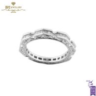 White Gold Baguette Cut Diamond Ring - 0.77ct