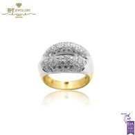 White & Yellow Gold Brilliant Cut Diamond Ring - 1.50ct