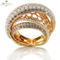 Rose Gold Brilliant Cut Diamond Ring - 3.35 ct