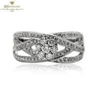 White Gold Brilliant Cut Diamond Ring - 0.64ct