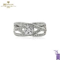 White Gold Brilliant Cut Diamond Ring - 0.64ct