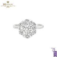 White Gold Brilliant Cut Diamond Engagement Ring - 1.56ct