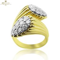 Yellow Gold Brilliant Cut Diamond Ring - 1.54ct