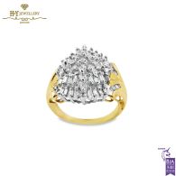 Yellow & White Gold Mix Cut Diamond Ring - 1.40ct