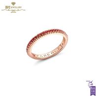  Fabergé Colours of Love Rose Gold Ruby Fluted Eternity Ring