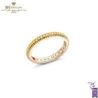 Fabergé Colours of Love Yellow Gold Yellow Sapphire Fluted Eternity Ring