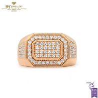 Rose Gold Round Cut Diamond Ring - 0.95ct