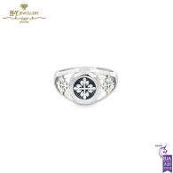 Patek Design Mens Ring White Gold - 10.67gr