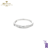 White Gold Princess Cut Diamond Ring - 0.40ct