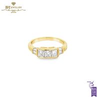  Princess Cut Diamond Ring 1.14ct - Yellow Gold