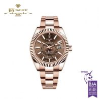 Rolex Sky-Dweller Chocolate Dial Everose Gold - ref 326935