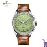 Breitling Premier B09 Chronograph Pistachio Green Stainless Steel - ref AB0930D31L1P1