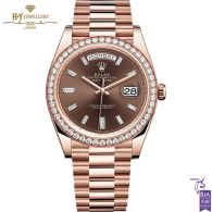 Rolex Day-Date Rose Gold with Factory Diamonds- ref 228345RBR