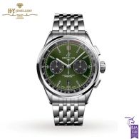 Breitling Premier B01 Chronograph Bentley British Racing Green Stainless Steel - ref AB0118A11L1A1