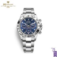 Rolex Cosmograph Daytona White Gold Blue Dial - ref 116509