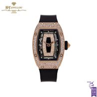 Richard Mille Ladies' Rose Gold Onyx Snow Diamond Setting - ref RM07-01 