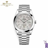 Rolex Day-Date  Meteorite Dial Platinum {DISCONTINUED} - ref 228206