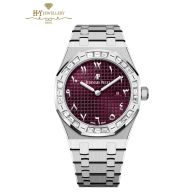 Audemars Piguet Royal Oak  Baguette Diamond Bezel Purple Arabic Numerals - ref  67656BC.ZZ.1261BC.01