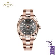 Rolex Sky-Dweller Rhodium Dial Everose Gold  - ref 326935