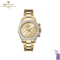 Rolex Cosmograph Daytona Oyster Perpetual Yellow Gold Trapeze Bezel Diamond - ref 126598TBR