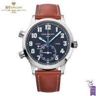 Patek Philippe Complications Calatrava Pilot Time White Gold {DISCONTINUED} - ref 5524G-001