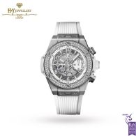 Hublot Unico Titanium White Diamonds - ref 441.NE.2011.RW.1104