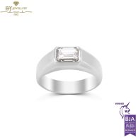 White Gold Emerald Cut Diamond Ring - 1.51ct