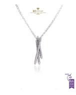 White Gold Brilliant Cut Diamond Necklace - 1.85ct