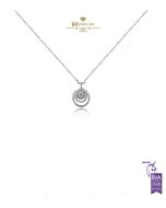 White Gold Brilliant Cut Diamond Necklace - 0.48ct