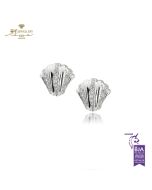 White Gold Brilliant Cut Diamond Earrings - 0.80 ct