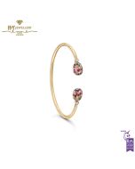 Fabergé Emotion Yellow Gold Multicoloured Gemstone Open Bracelet